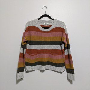 Madewell Pocket Pullover Sweater Walton Stripe